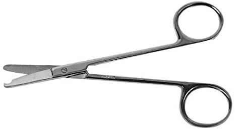 Stitch Scissors, Ribbon Style Ring Handle, Curved Sharp Pointed Tips, 3 7/8" (9.8 Cm)
